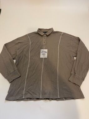 Couture Men’s Long Sleeve Polo - Taupe